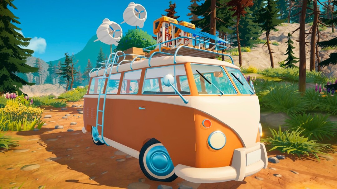 Outbound screenshot - camper van in nature