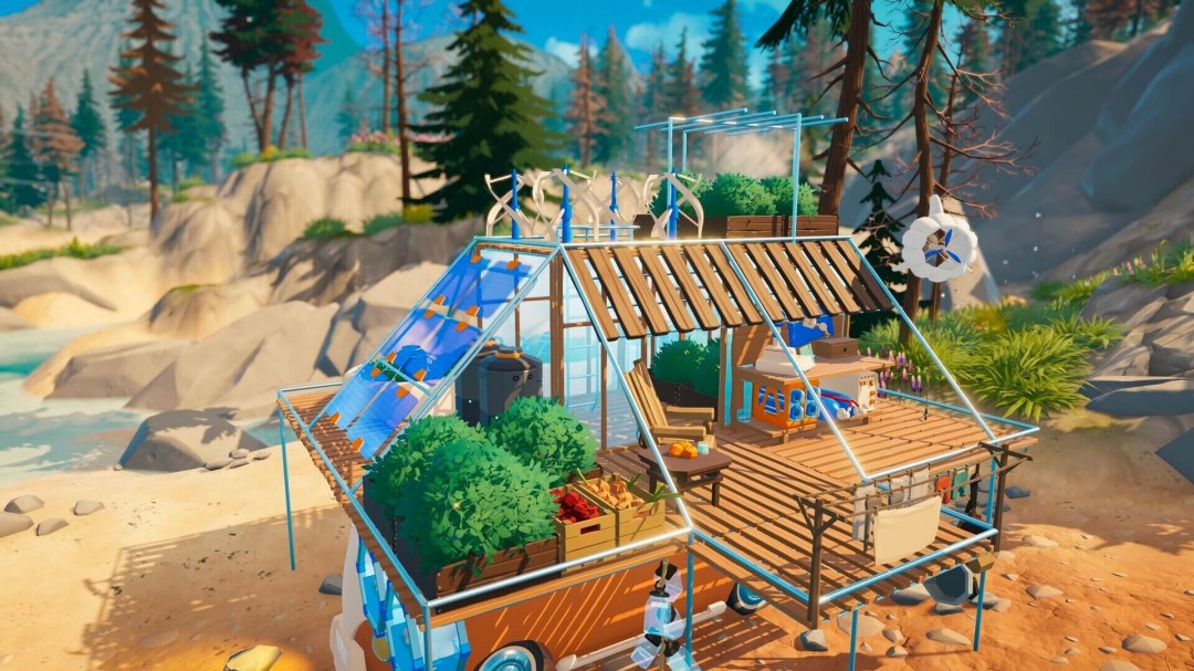 Outbound screenshot - cozy camping scene